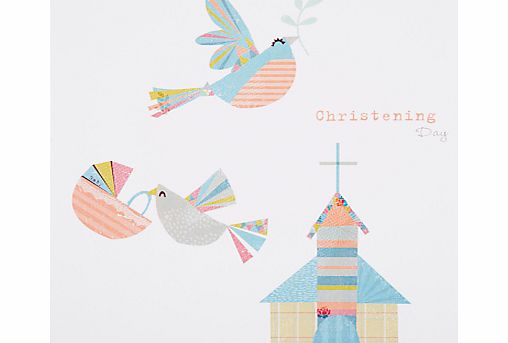 Card Mix Birds Above Church Communion Greeting