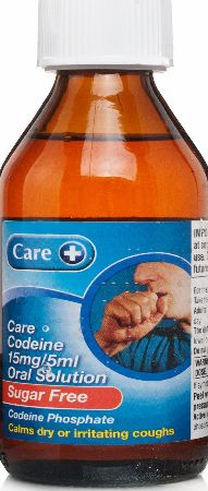 Care  Care   Codeine Oral Solution Sugar Free 15mg/5ml