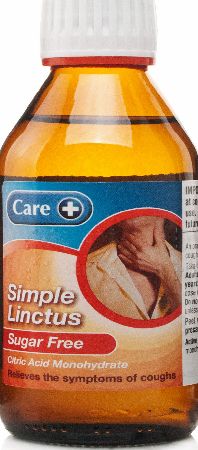 Care  Care   Simple Linctus Sugar Free