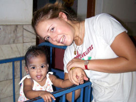 Care work with children in India