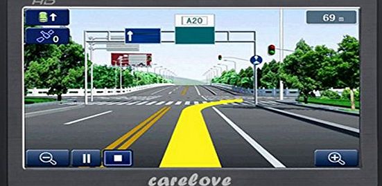 carelove  7 inch Car GPS Windows CE 6.0 8GB HD Screen Navigation System Navigator (7``)