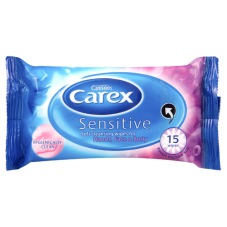 Carex Sensitive Soft Cleansing Wipes 15 Wipes