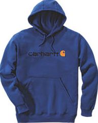 Carhartt, 1228[^]5369H Signature Logo Hooded Sweatshirt Cobalt