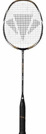 Carlton Solar Eclipse Unisex Badminton Racket - Black/Gold/White, 85 g