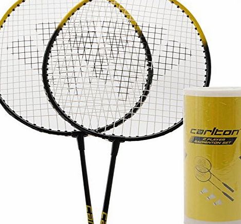 Carlton Unisex 2 Player Badminton Set Rackets amp; Shuttlecocks Sports Accessories
