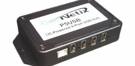 CarNetix DC-Powered 4-Port USB Hub CNX-P5USB (12v and 24v systems)