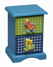 Carnival Small 2 Drawer Unit Boys Blue