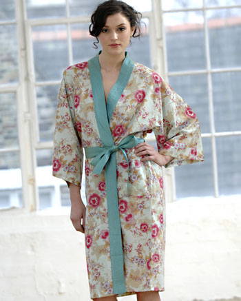 Blue beautiful kimono