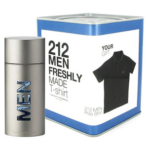 Carolina Herrera 212 Men EDT Spray 50ml with Free Gift