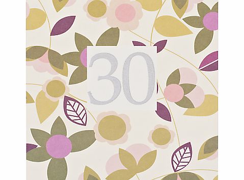 Caroline Gardner 50th Floral Birthday Card