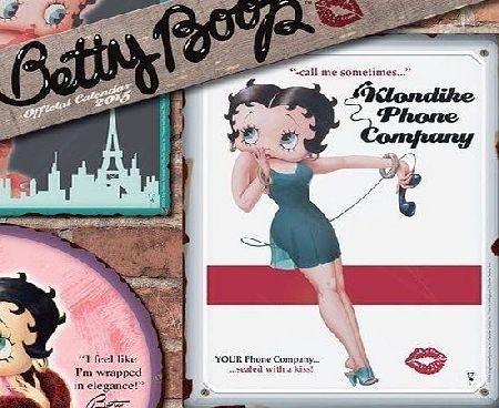 CAROUSEL BETTY BOOP 2015 UK SQUARE WALL CALENDAR BRAND NEW AND FACTORY SEALED BY CAROUSEL