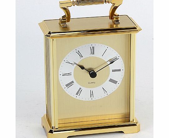 Carriage Clocks Gold Colour Gilt Design Roman Numerals Carriage Clock