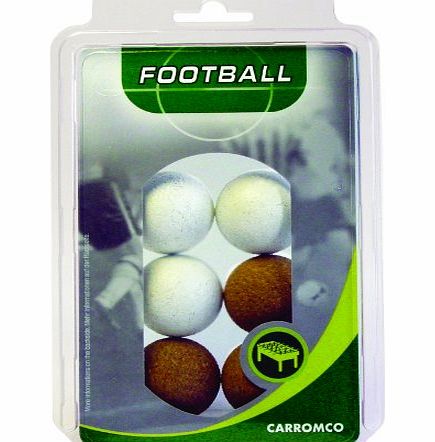 Carromco Table Football Balls 3x Natural Cork / 3x White Cork