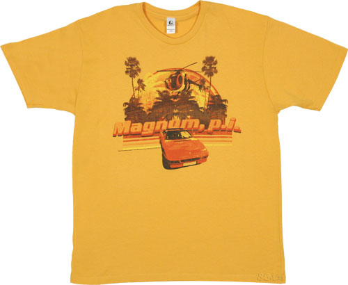 and Copters Menand#39;s Magnum P.I T-Shirt