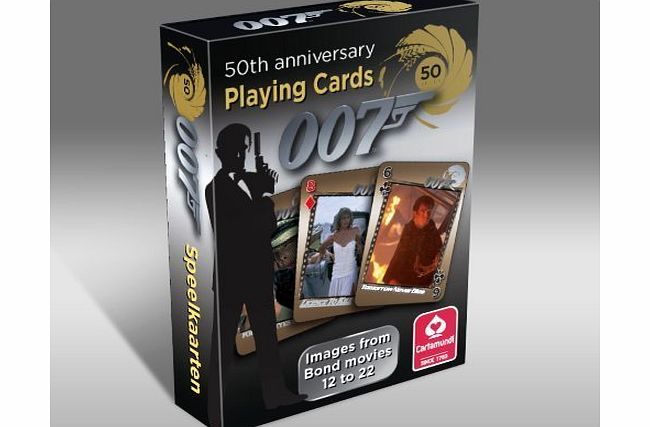 007 James Bond 50th Anniversary Movies 12-22 Playing Cards