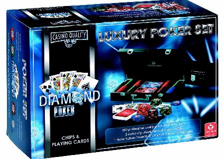 Cartamundi 200 Chips Diamond Poker Set