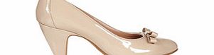 Kelly nude bow detail court shoes