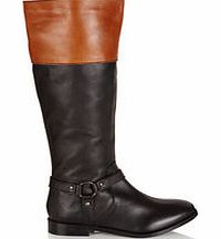 Carvela Kurt Geiger Pat black leather boots