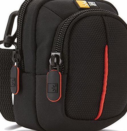 Case Logic DCC302 Compact Digital Camera Bag with Separate Zipped Accessory Pocket and Internal Slip Pocket for SD Cards