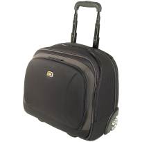 15.4` rolling laptop case featuring ultra-protective, padded outer and fully featured organiser pane