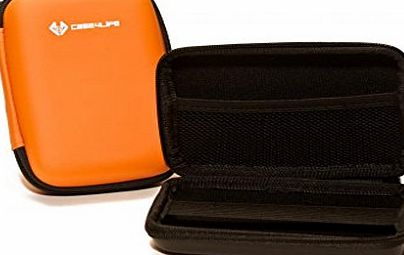 Case4Life Orange Hard Shockproof Digital Camera Case Bag for FujiFilm Finepix XF1, X100, X100T, XP200, XP90, X-A2, X-E2S Real 3D W1, W3 - Lifetime Warranty