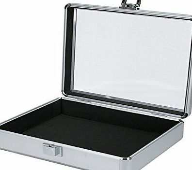Cases and Enclosures Aluminium Flight Case Tool Box Clear Top (270x220x70mm)
