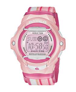 Casio Baby G Ladies Illuminator LCD Pink Watch