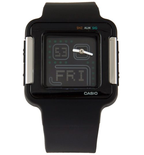 Casio Black Retro Poptone Square Watch from Casio