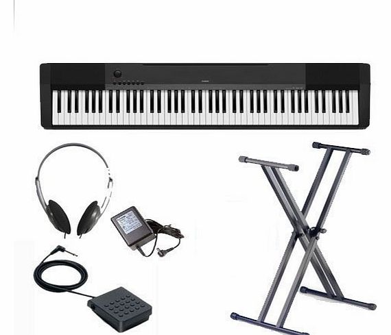 Casio CDP120 digital piano with double braced stand