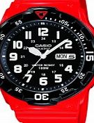 Casio Collection Red Resin Watch