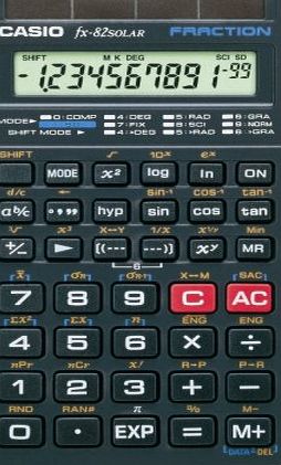 Casio FX-82 SOLAR S Pocket Calculator