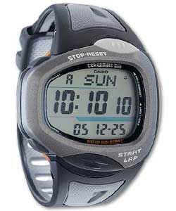 Gents LCD phys Lap Memory 500 Running Watch
