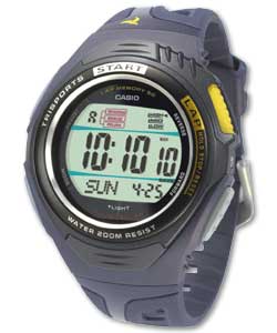 casio Gents LCD Triathalon Timer Watch