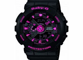Casio Ladies Baby-G Black Pink Combi Watch