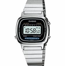 Casio Ladies Black Dial Silver Watch `CASIO