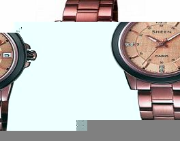 Casio Ladies SHEEN Brown Bracelet Watch