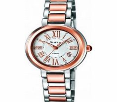 Casio Ladies SHEEN Pale Pink and Silver Bracelet