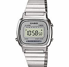 Ladies Silver Dial Silver Watch `CASIO