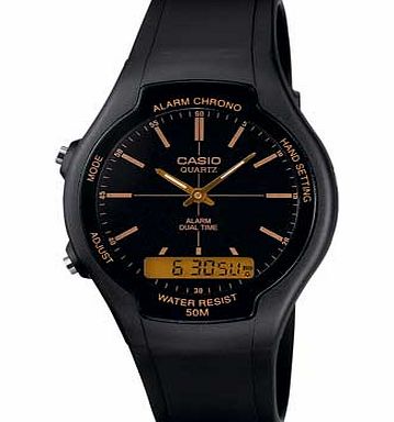 Casio Mens Black Combi Watch