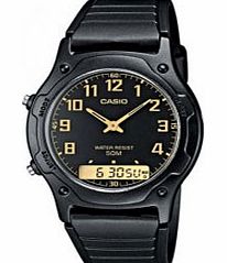 Casio Mens Dual Time Watch - Black `CASIO