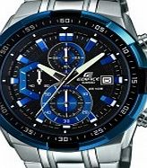 Casio Mens Edifice Blue Silver Chronograph Watch