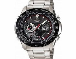 Casio Mens Edifice Chronograph Black Steel Watch