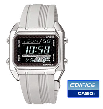 Mens Edifice Grey Digital Watch EDF 1000