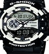 Casio Mens G-Shock White Black Chronograph Watch