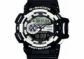 Casio Mens G-Shock White Black Combi Watch