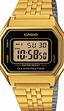 Casio popular retro design gold plated digital watch LA680WGA-1D