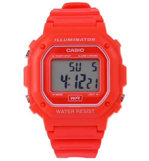 Red Retro Illuminator Watch from Casio