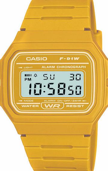 Casio Retro Casual Watch - Yellow