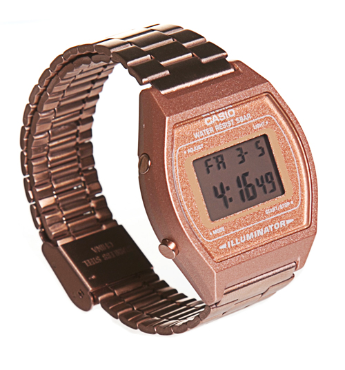 Rose Gold Retro Casio Illuminator Watch from Casio