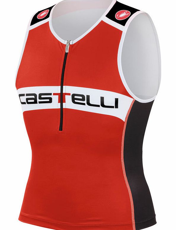 Castelli CORE TRI TOP MENS 2014 RED/Black